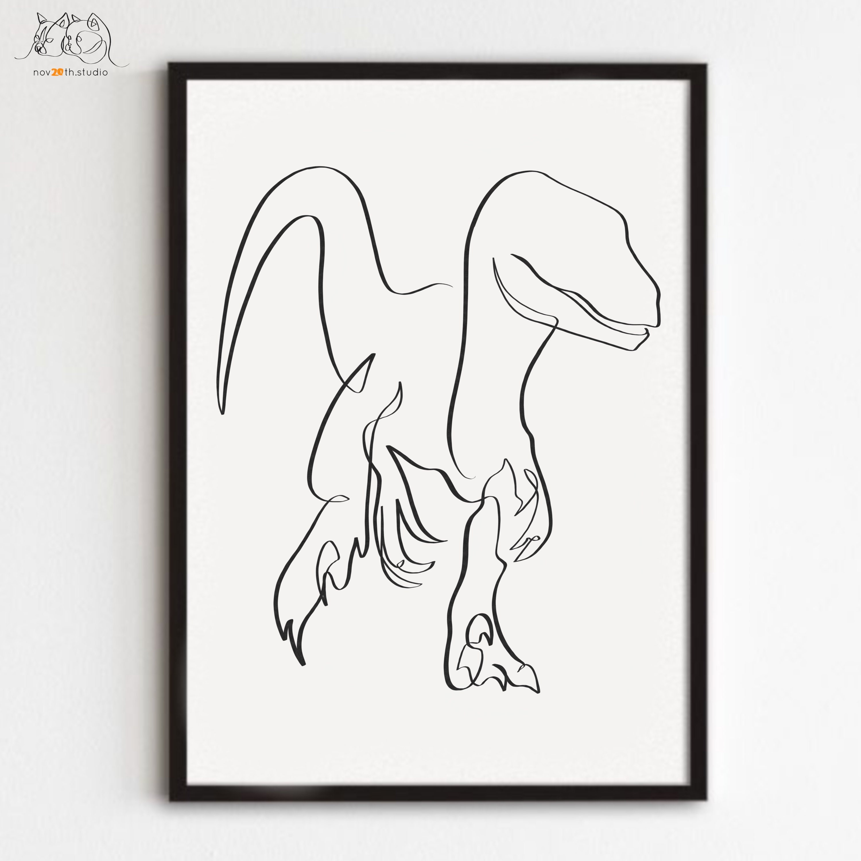 Cartoon raptor - Etsy México, image size:3000x3000