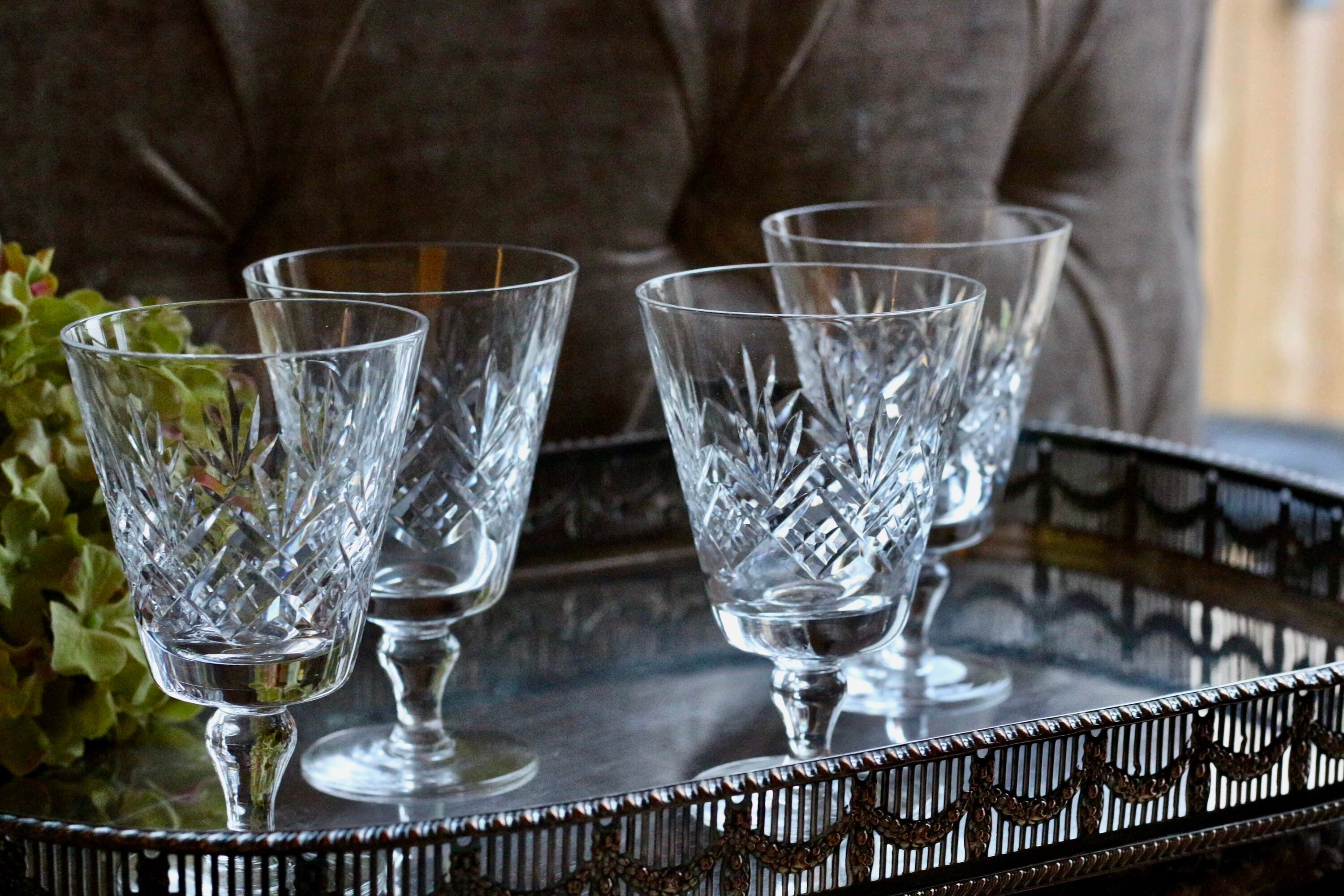 4 Vintage Royal Doulton Wine Glasses Etsy UK