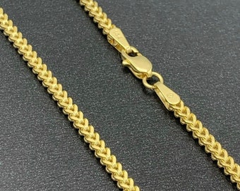 Mia Diamonds 14k WG .90mm Franco Chain Necklace Mia Diamonds 14k WG .90mm Franco Chain Necklace