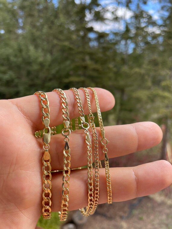 Real gold chain bracelet deals