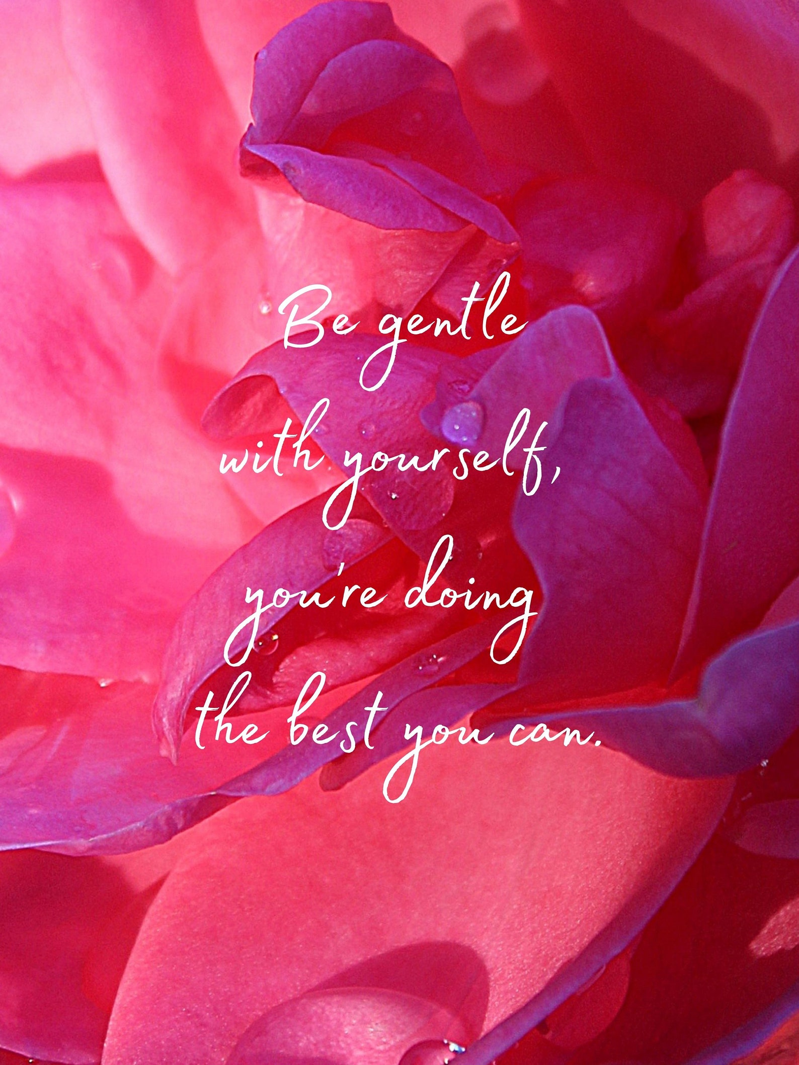 Be Gentle With Yourself Quote - Fannie Top