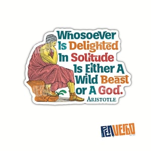 Aristotle Inspirational Quotes 2pcs | Life Quotes Stickers | Motivational Gifts PI534