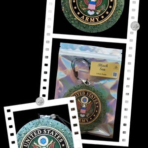 Black Ice Scented Vehicle Freshie Air Freshener - The US Army bild 4