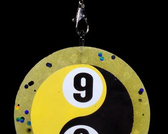 Fresh Linen ( Odor Eliminator ) Scented Vehicle Freshie Air Freshener - 9&8 Pool  Ball Ying Yang