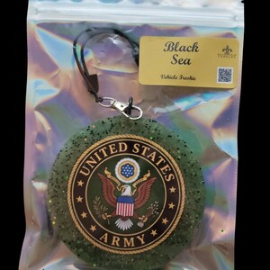 Black Ice Scented Vehicle Freshie Air Freshener - The US Army bild 3