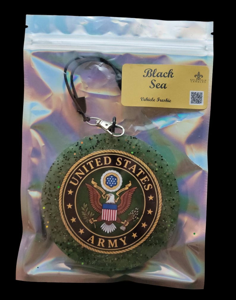 Black Ice Scented Vehicle Freshie Air Freshener - The US Army bild 3
