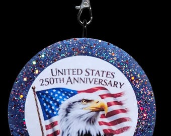 Clean Cotton Scented Vehicle Freshie Air Freshener- 250th Anniversary Of US