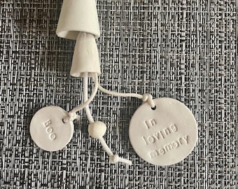 Add-On Tags - To Personalize a Chosen Wind Chime (Not Included) -Wedding -Anniversary -Bereavement -Pet Loss -Mom -Ornament -Gift -Keepsake