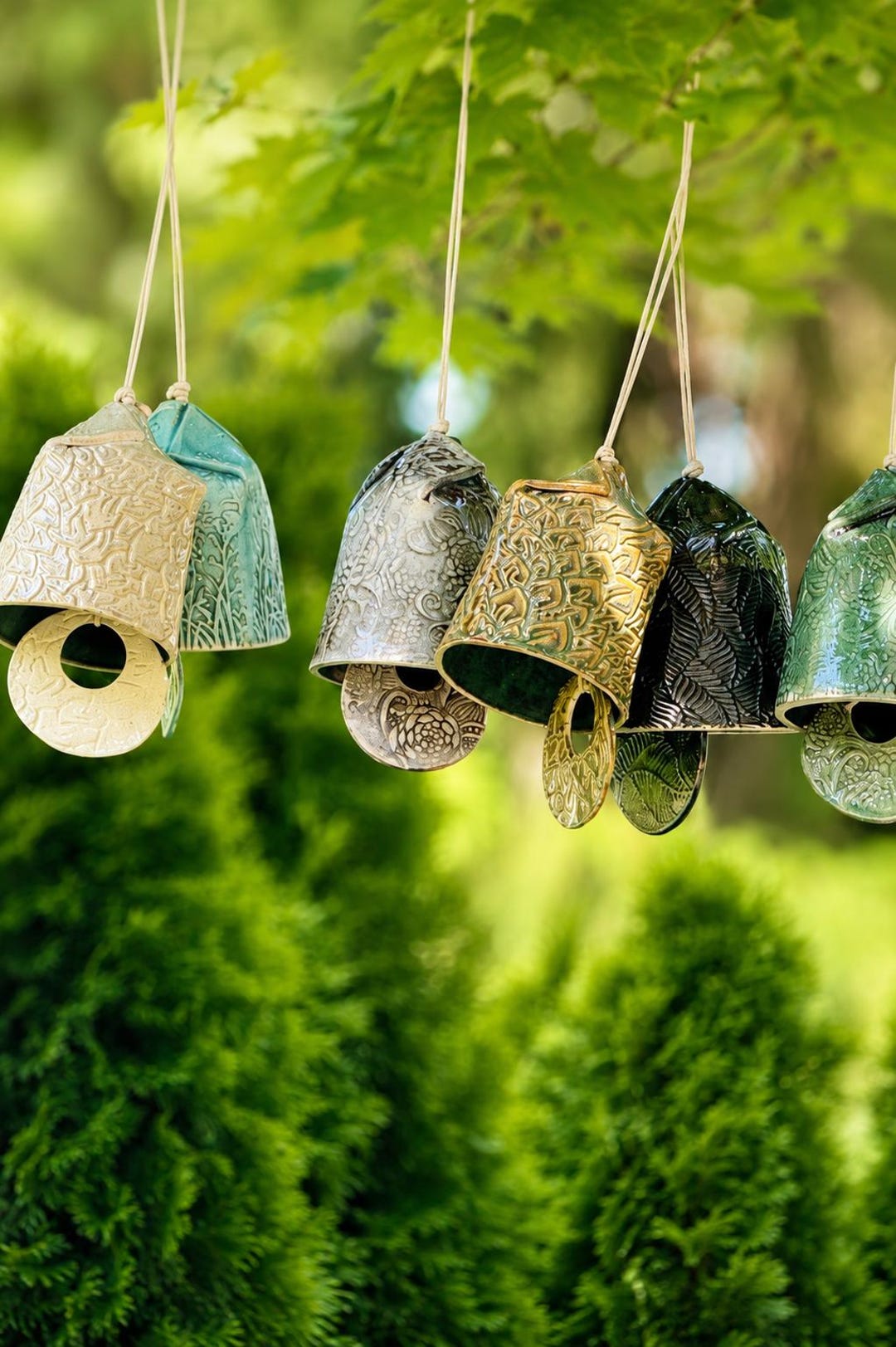 手作りの陶器のベル - Etsy 日本