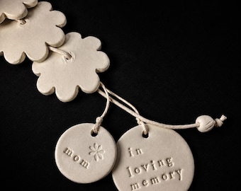 Personalized Wind Chime Tags or Bell Clapper : Bereavement, Pet Loss, Mom Gift