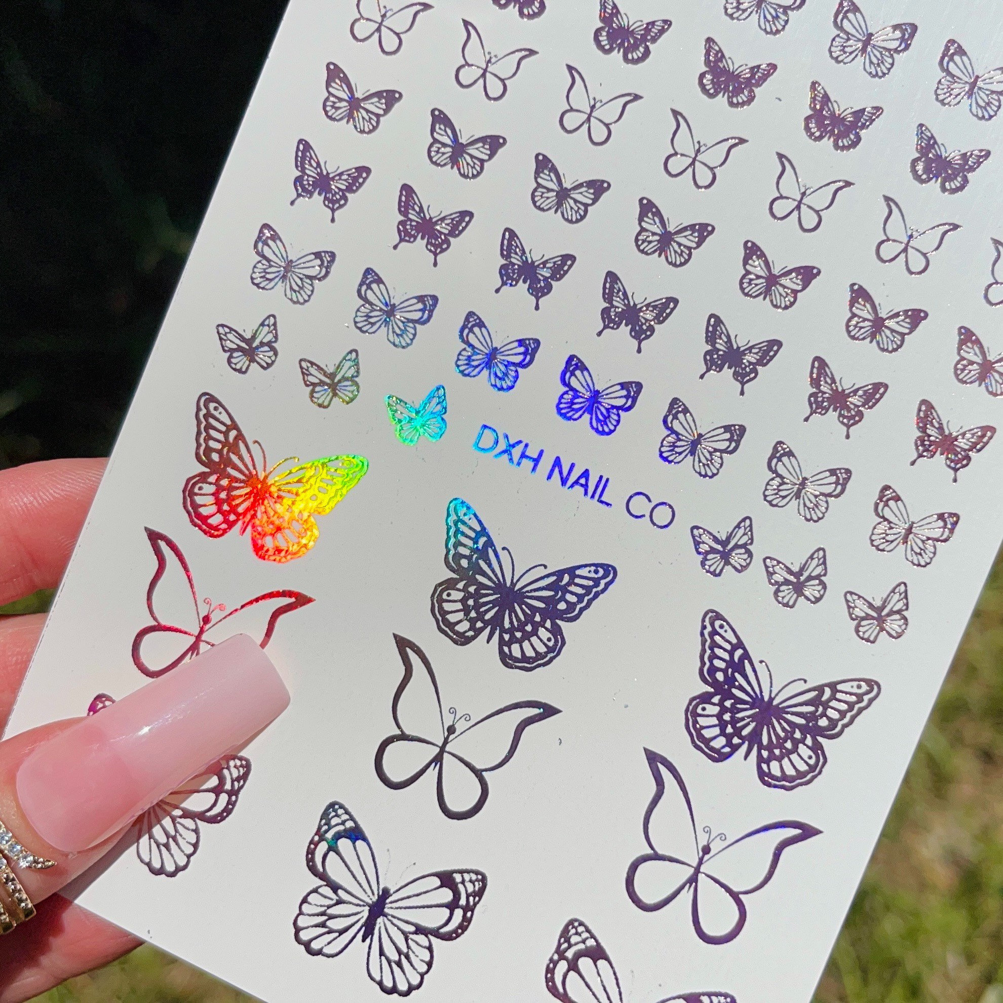 Buy 3D Butterfly Nail Art Decals Sticker Nails Supply Flowers Butterfly Nail  Art Stickers False Nails Designs Acrylic Nails Supplies Self-Adhesive Butterflies  Nail Art Decoration Accessories (6 Sheets) Online at Lowest Price