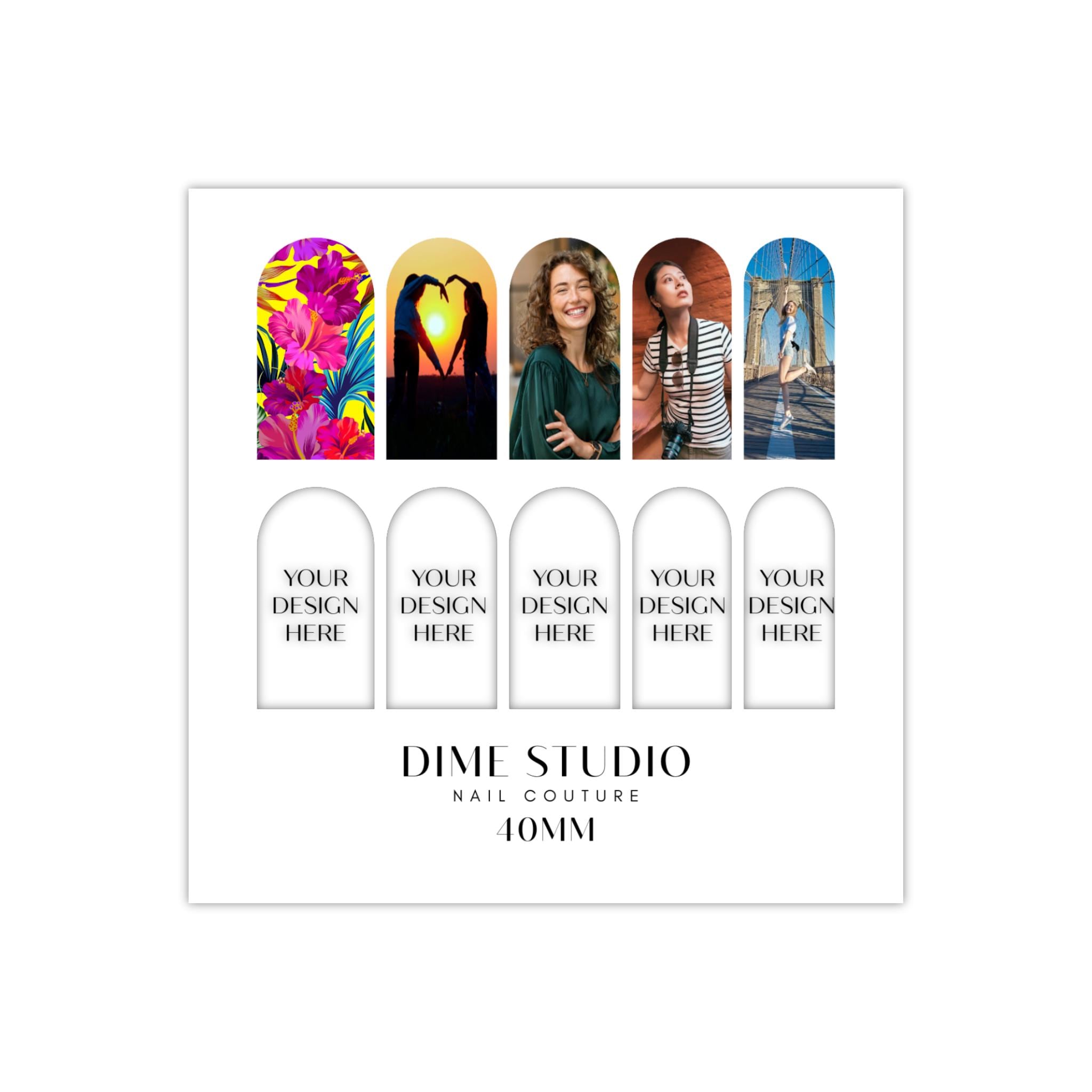 Custom Personalized Nail Decals Water Transfer Nail Art