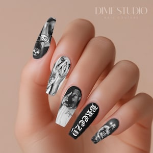 Chris B. Breezy Nail Decals Water Transfer Nail Wraps Manicure Accessories