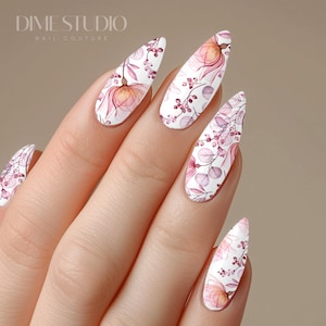 Wild Flower Nail Art Decals Water Transfer Spring Floral Nail Supplies Lily Nail Designs
