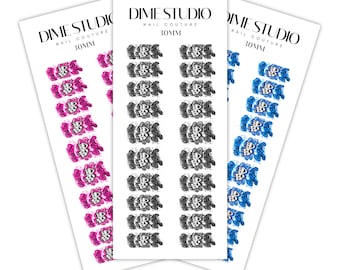 Smile Now Cry Later Nail Art Decals - Chola Style Manicure Accessories