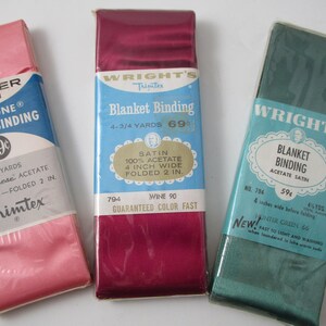 Acetate Blanket Binding Etsy