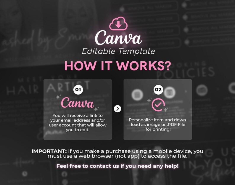 Lash Tech Acuity Scheduling Template, Lash Tech Branding, Lash Tech Website, Canva Template, Pink Neon BS2401 image 5