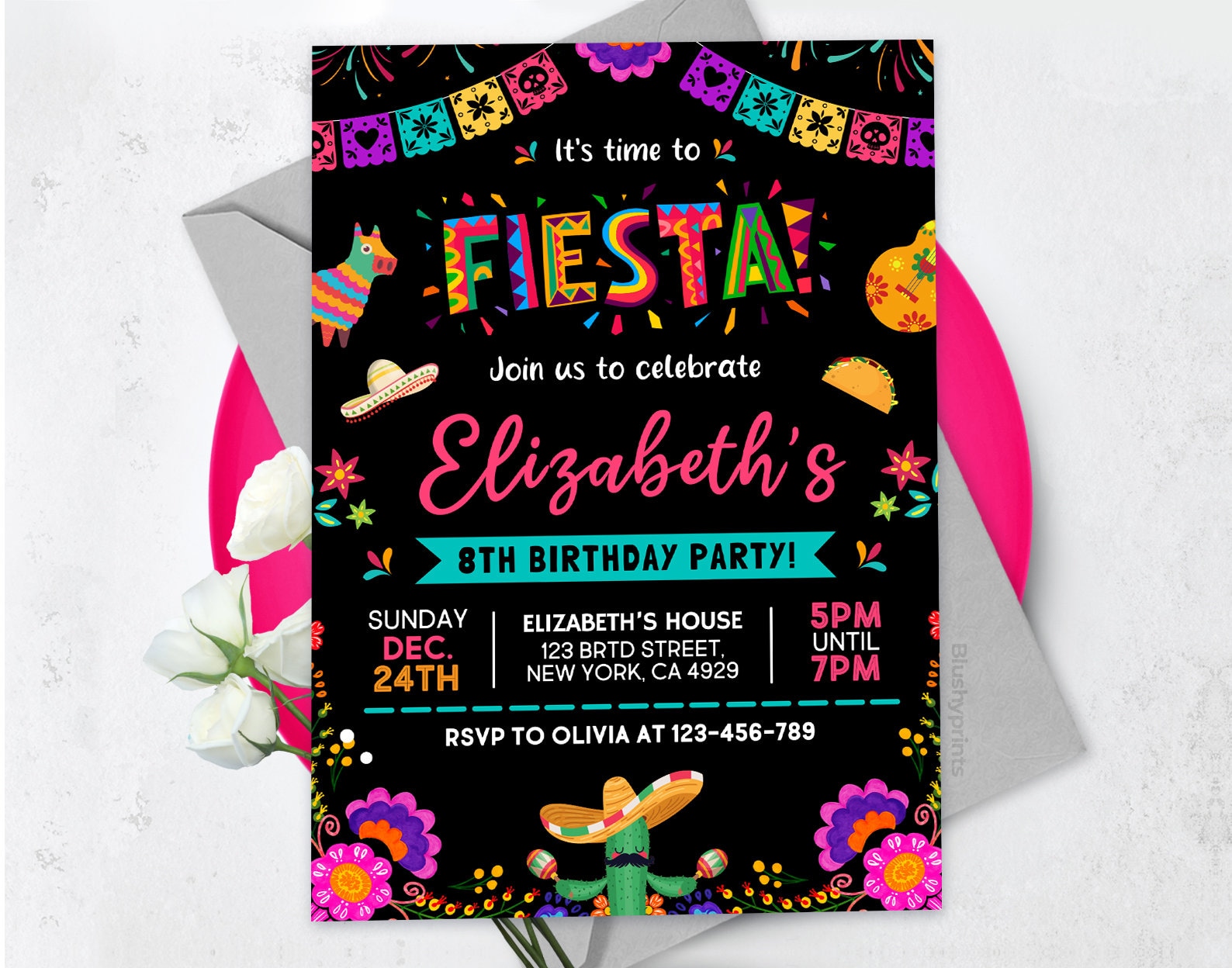 Fiesta Party Invitations Fiesta Party Invitations