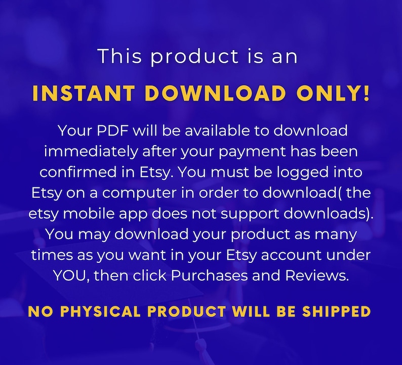 This is a digital product. no physical item will be shipped