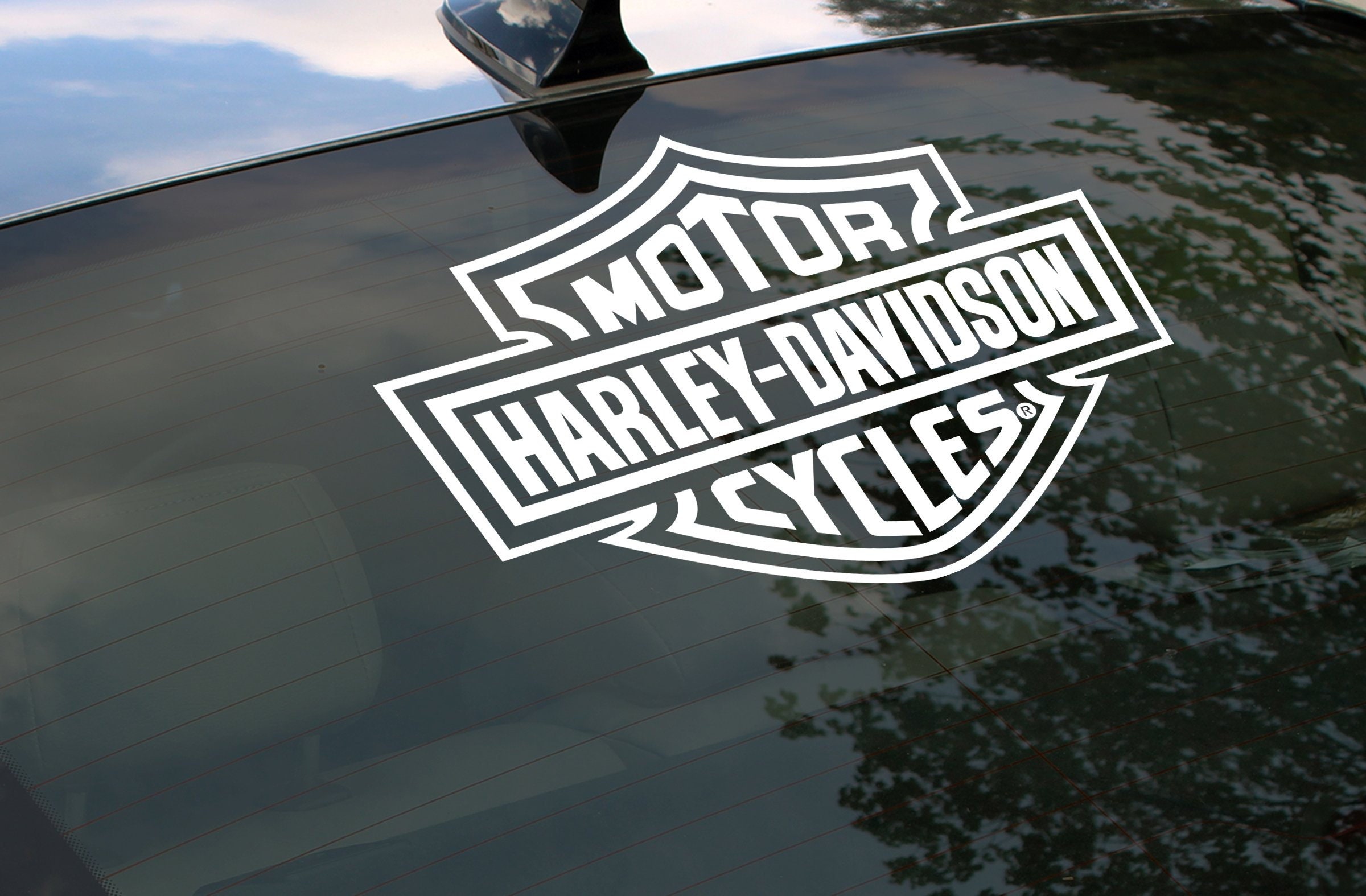 18 Harley Davidson Window Decal Etsy