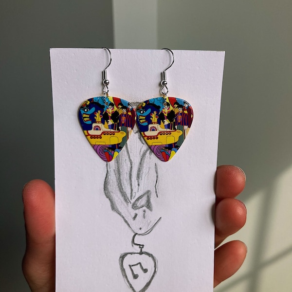 The Beatles Yellow Submarine Earrings