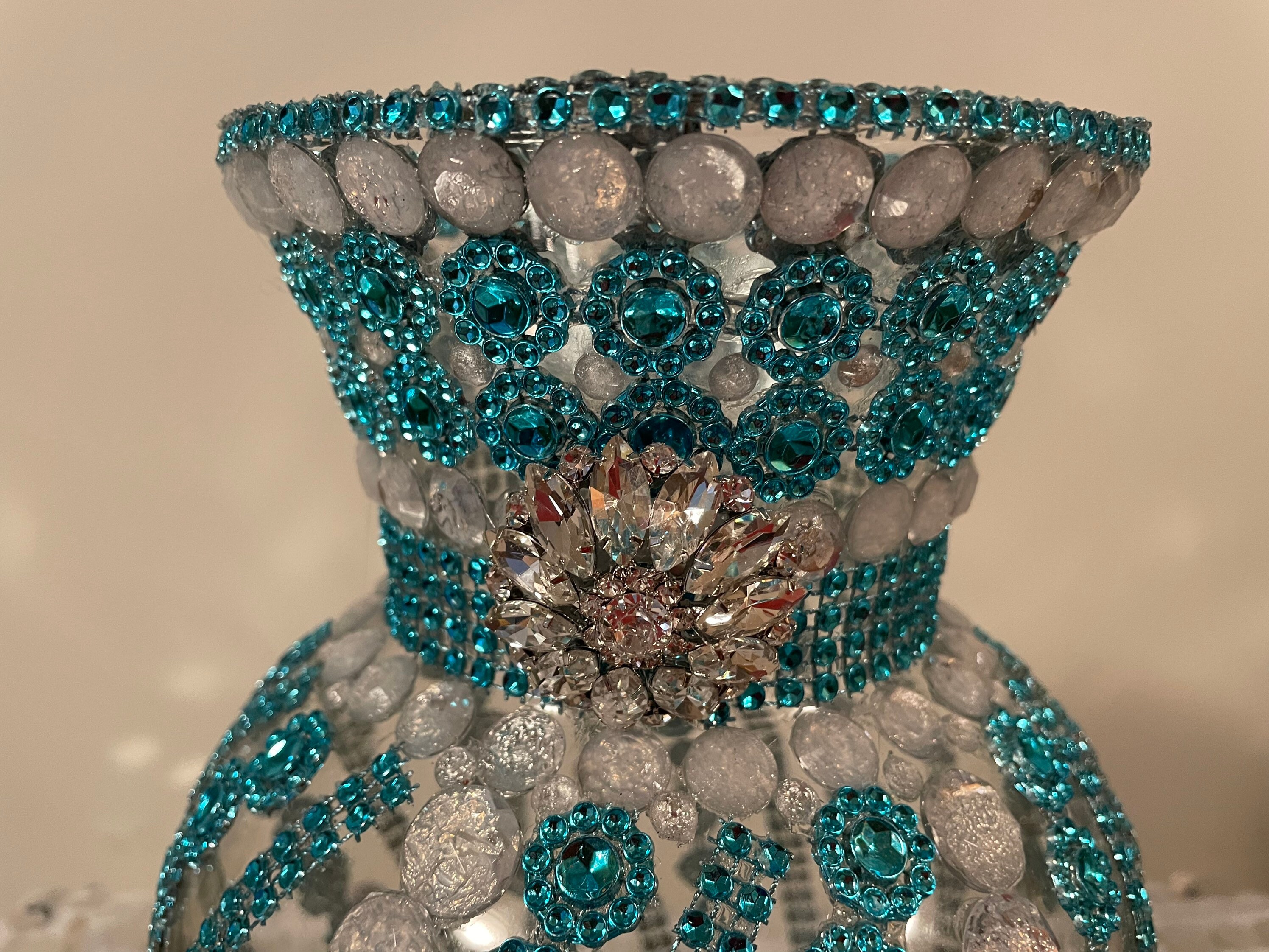 Bling Rhinestone Vase Etsy