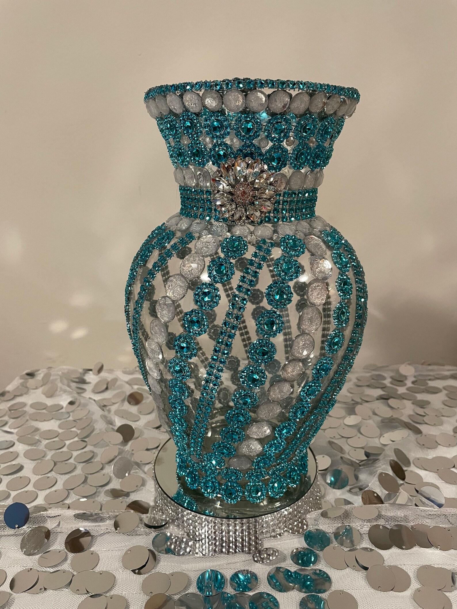 Bling Rhinestone Vase Etsy