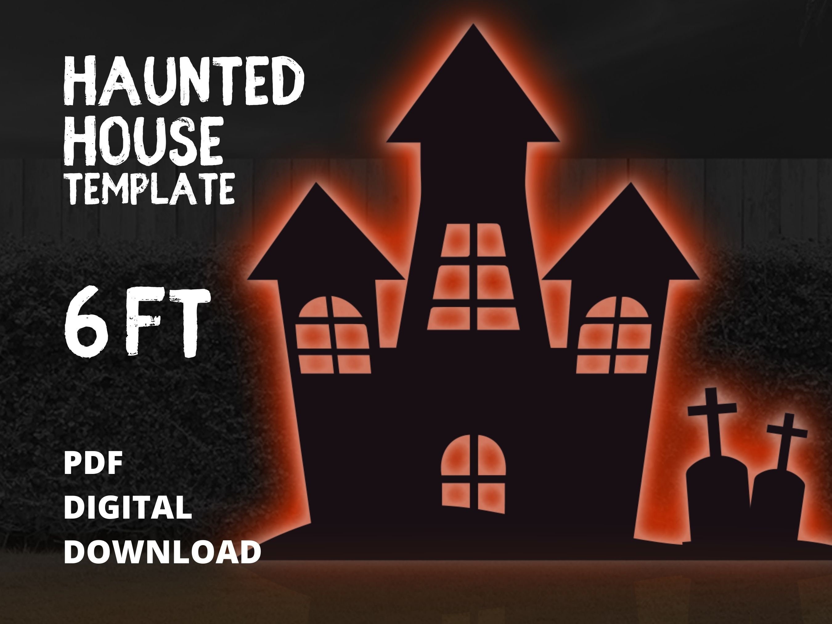 Cardboard Haunted House Template Cardboard Haunted House Template