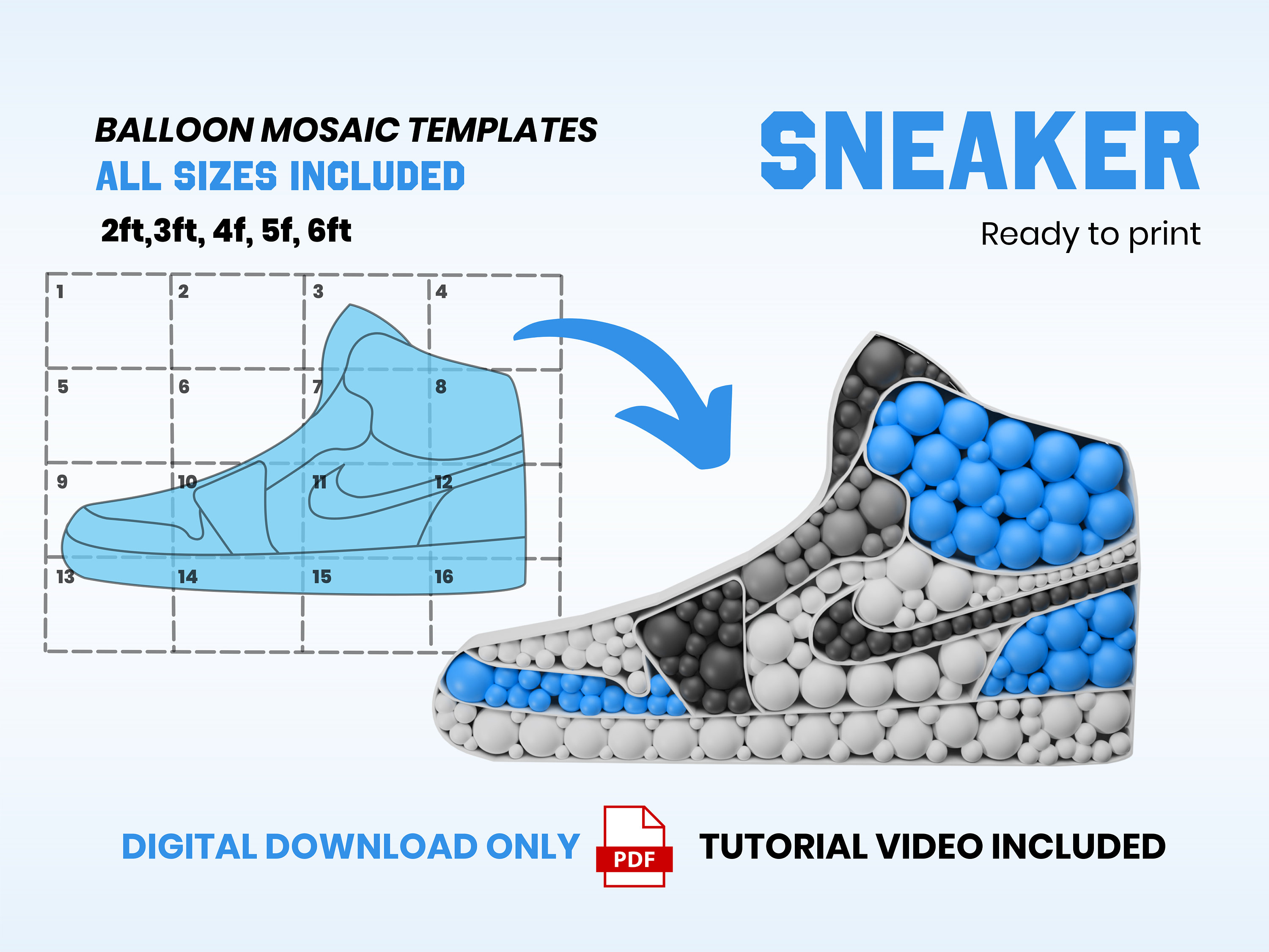 Printable Jordan Shoes Template