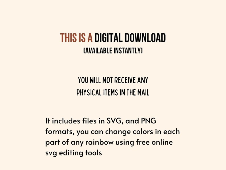 Boho Rainbow Svg Png Bundle Clipart Pastel Rainbow Vector Digital ...