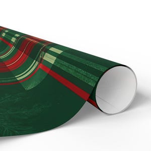 Festliches Geschenkpapier, Weihnachtsgeschenkpapier, umweltfreundliche Verpackung, karierter Druck, saisonale Verpackung, Partyzubehör