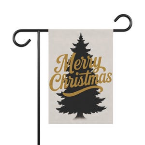 Christmas Garden Banner, Festive Holiday Decoration, Yard Flag for Home, Outdoor Christmas Decor, Merry Christmas Flag