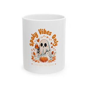 Spooky Vibes Mug | Halloween Drinkware, Ghost Mug, Fall Decor, Coffee Lovers Gift, Autumn Accessories, Boo-tiful Mug