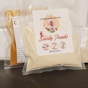 DIY Artisan Vegan Hot Dog Kit 100% Plant-Based No-soy No-Preservatives No-Nuts Back to School VEGAN