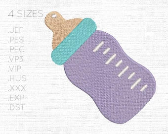 Babyflasche - Digitales Stickmaschinendesign/Muster - Sofortiger Download