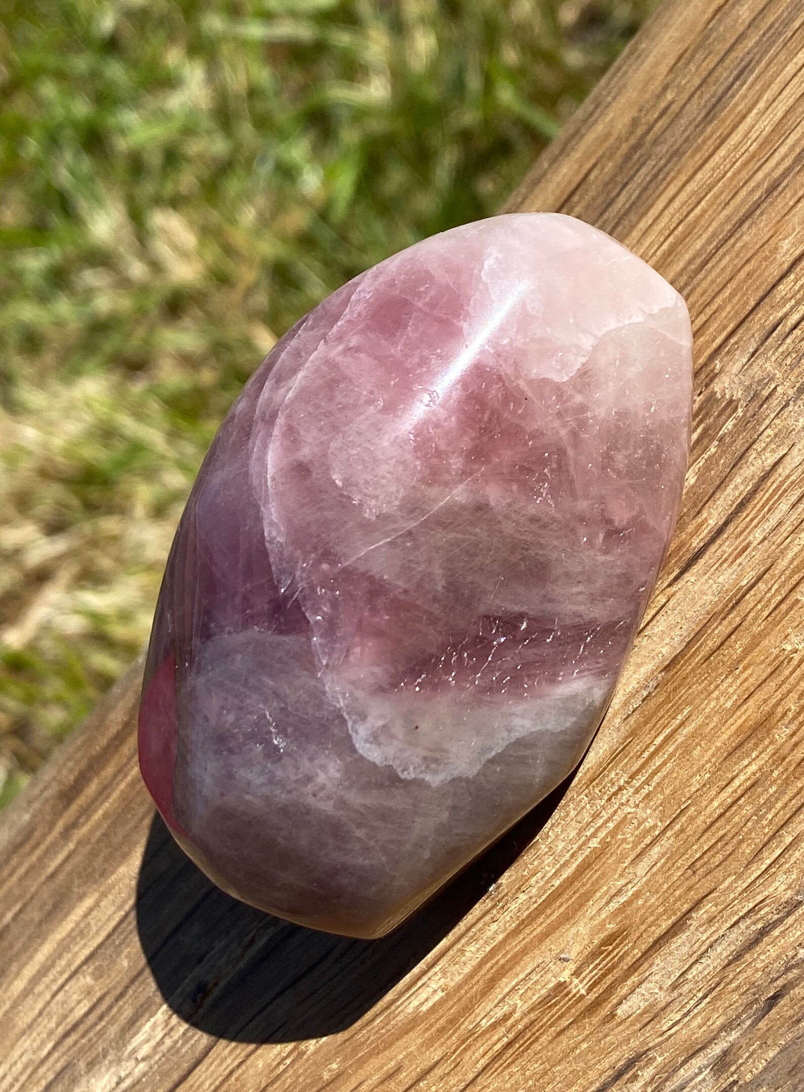 Purple Rose Quartz Lavender Quartz Polished Crystal purple Etsy
