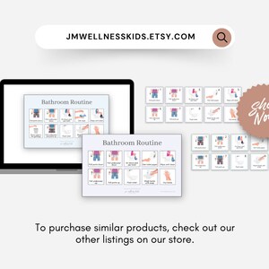 Printable Bathroom Routine and Toilet/potty Training Visual (mint) - Etsy