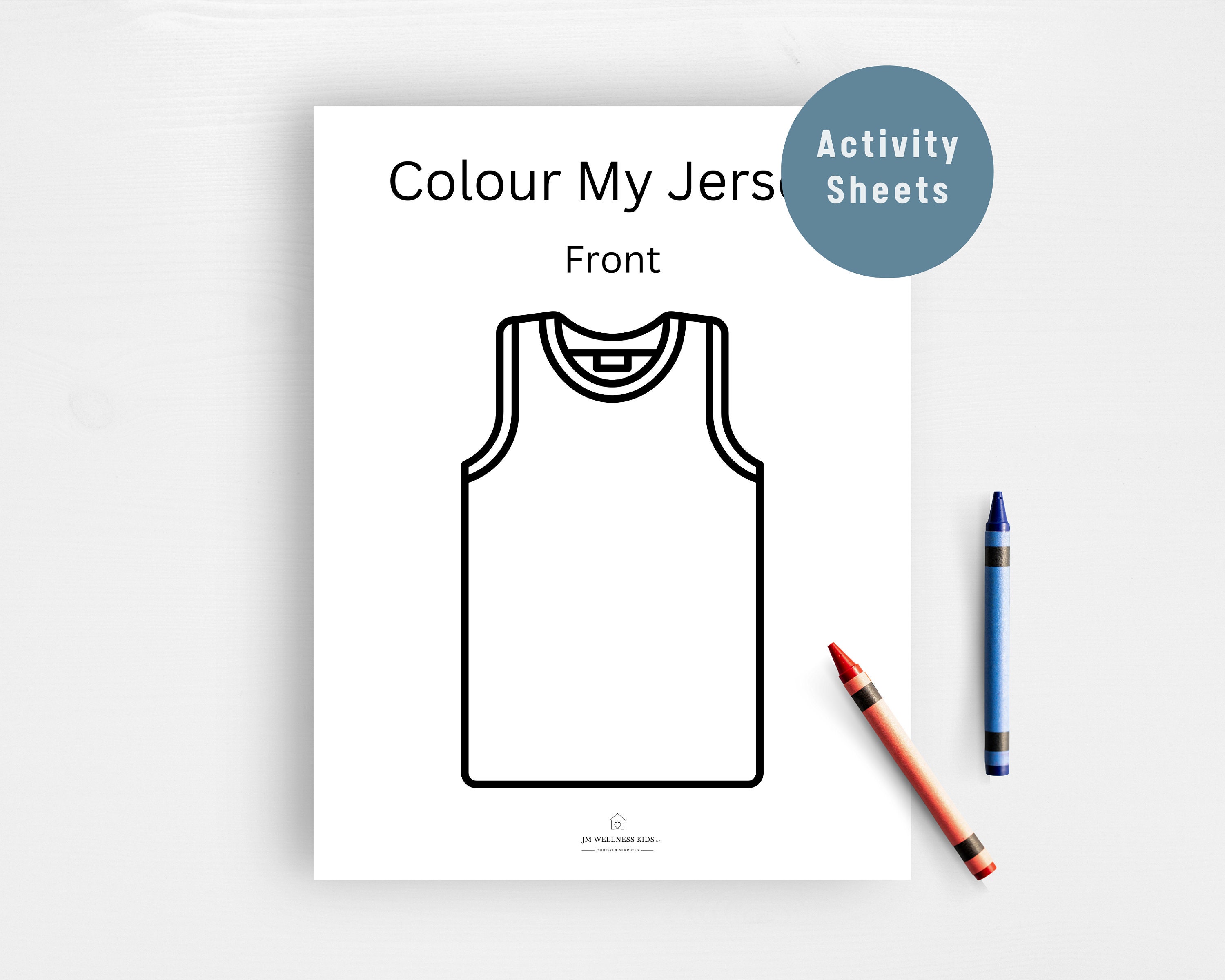 Basketball Jersey Printable Coloring Activity Sheets - Etsy