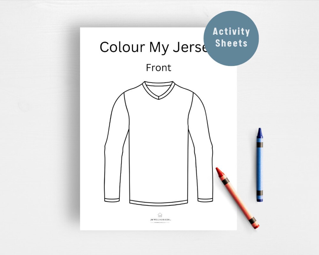 Hockey Jersey Create Your Own Worksheet