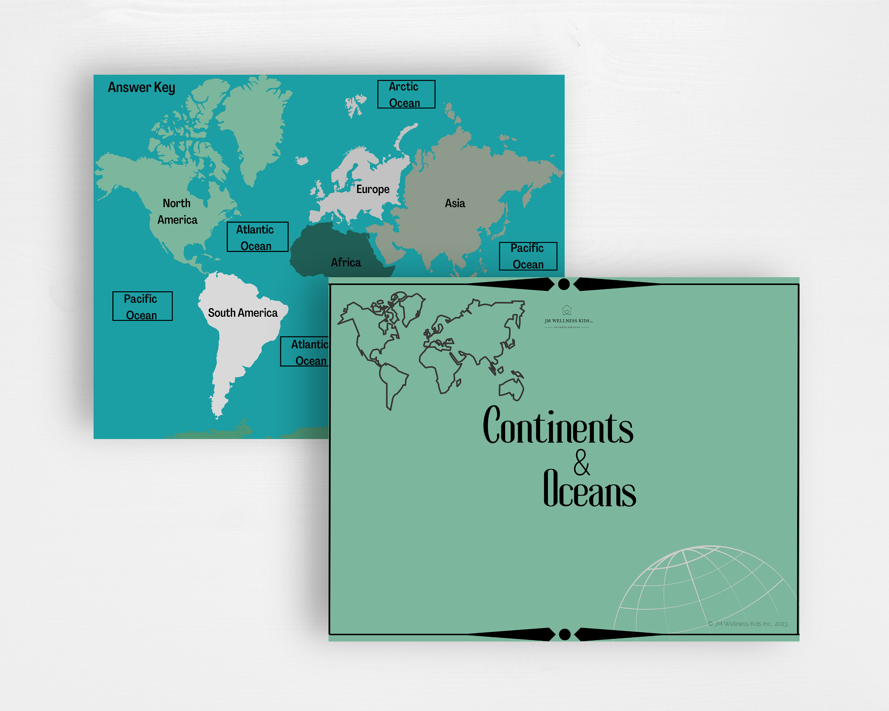 Continent 54 Printable Continents Busy Book Activity Sheets - Etsy