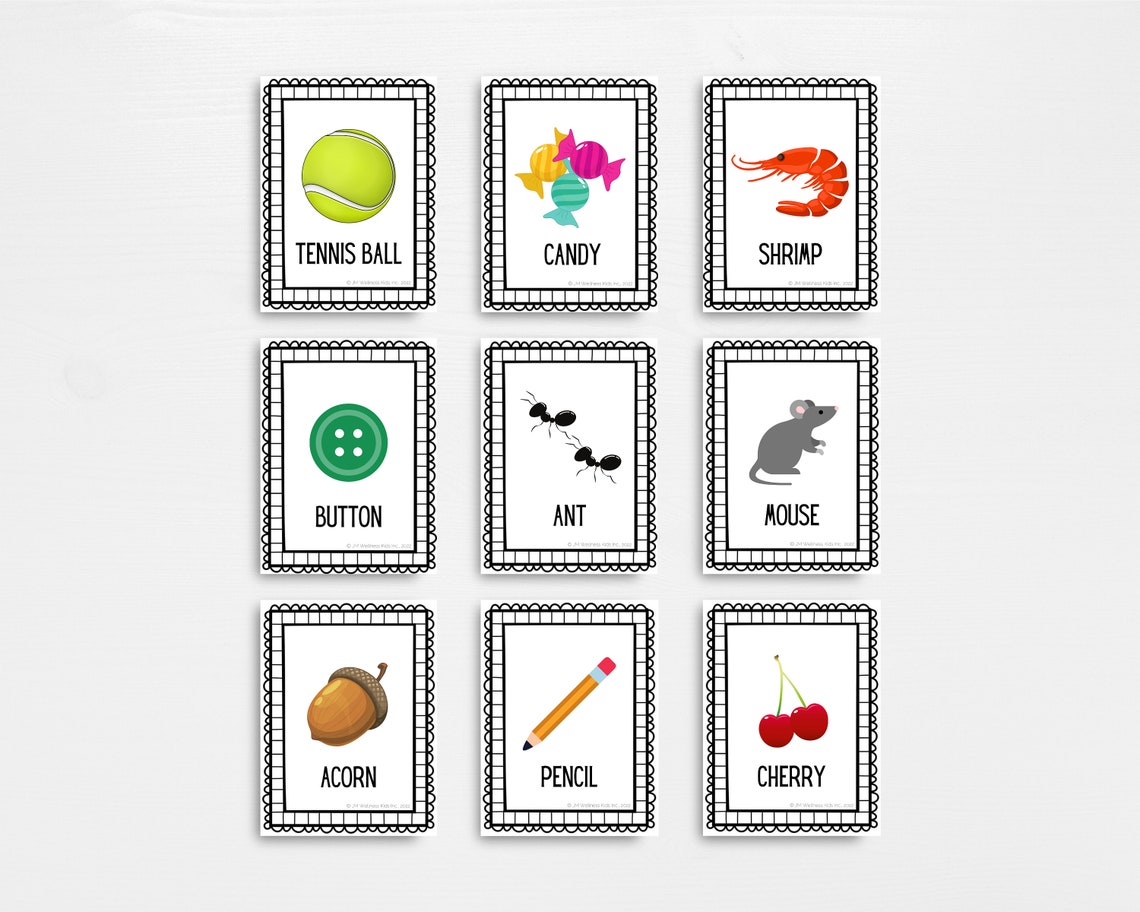 Printable Big Vs. Small Flash Cards - Etsy