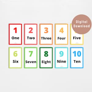 Printable Number Flash Cards 1 to 100