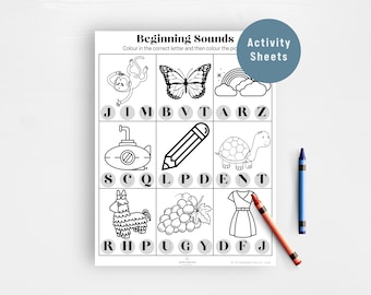 Beginning Sounds Printable Worksheets