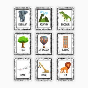 Printable Big Vs. Small Flash Cards - Etsy Canada
