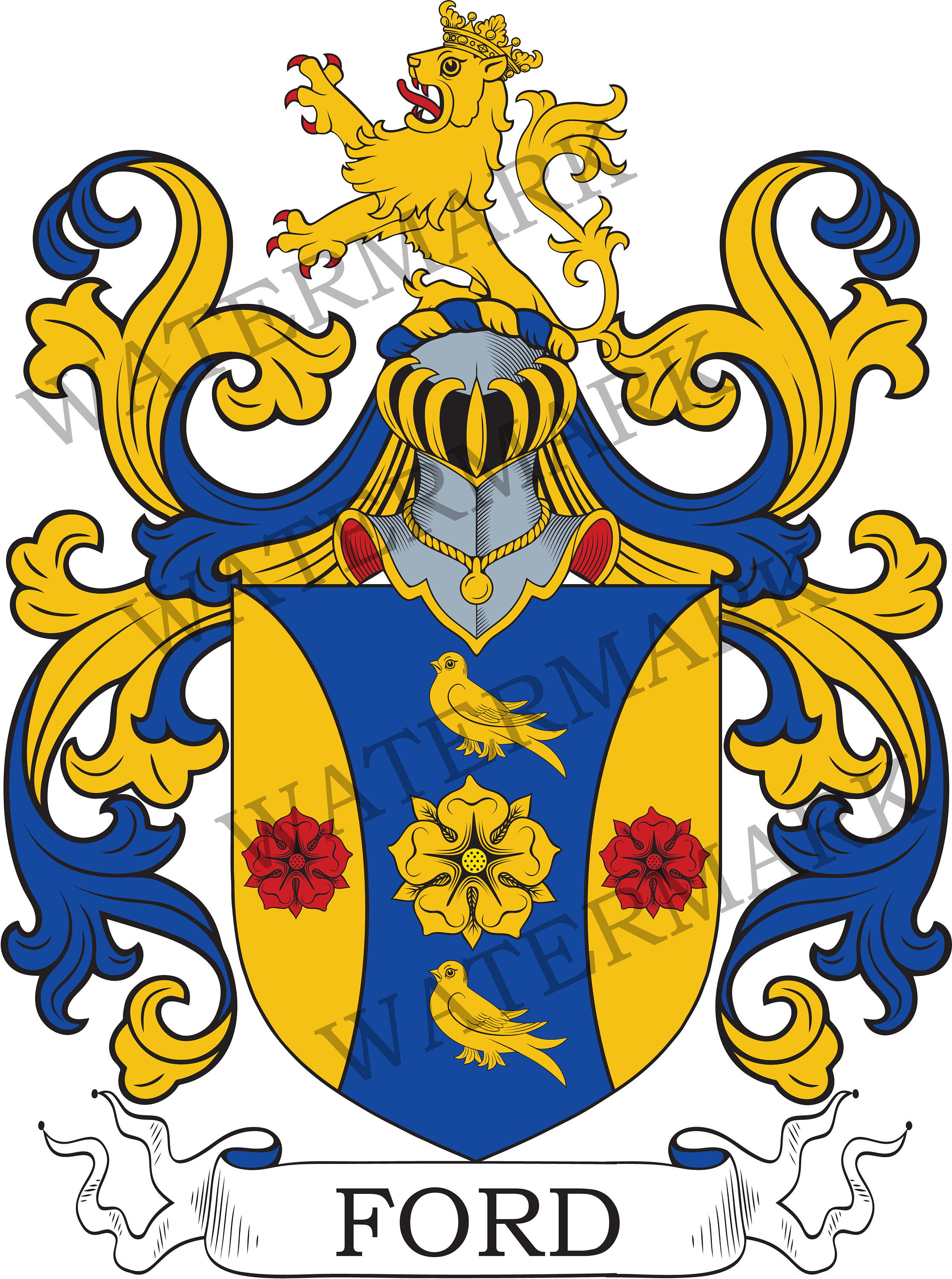 ford-family-crest-ireland-digital-download-ford-coat-of-arms-jpg-file