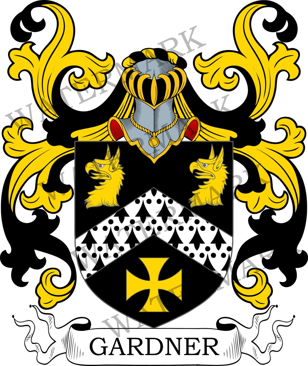 Gardner Family Crest Digital Download Gardner Coat of Arms JPG File Gardner Family Crest Digital Download Gardner Coat of Arms JPG File