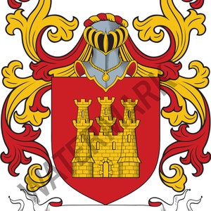 Gonzalez Family Crest - Téléchargement numérique - Gonzalez Coat of Arms JPG File - Héraldique, Généalogie, Ascendance, Noms, Boucliers