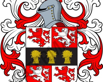 Murphy Family Crest - Digital Download - Murphy Coat of Arms JPG File - Heraldry, Genealogy, Ancestry, Surnames, Shields
