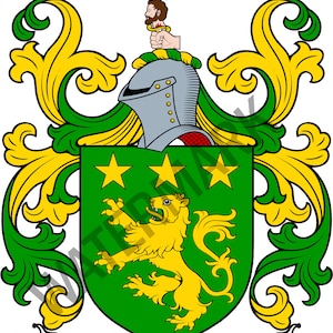 Moore Family Crest - Descarga digital - Moore Escudo de armas JPG Archivo - Heráldica, genealogía, ascendencia, apellidos, escudos