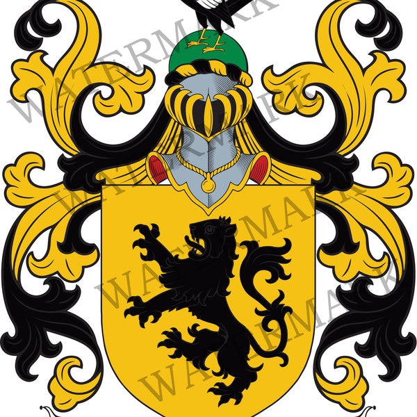 Welsh Crest Genealogy Etsy